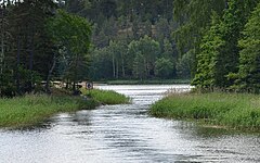 Fisksundet från söder respektive från norr.