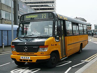 Plaxton Beaver 2 bodied Mercedes-Benz Vario in Reading in June 2008 Fleet Buzz 45.JPG