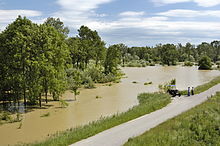 Hochwasser in Stillfried, 2010