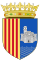 Tidligere våbenskjold fra Valencia (Party with the Royal Arms of Aragon).svg