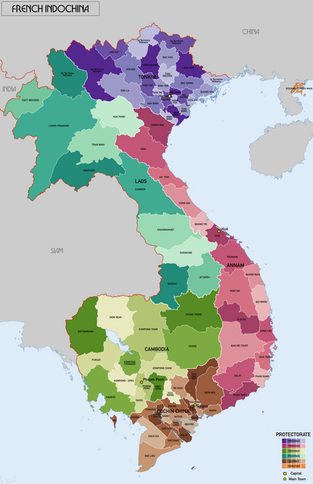 Subdivisions of French Indochina