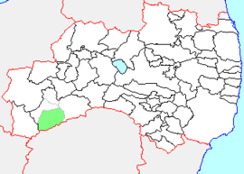 舘岩村の県内位置図