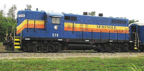 EMD GP9 of the Seminole Gulf Railway