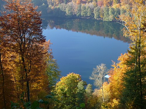 Gemündener Maar, European Geopark Vulkaneifel, Germany