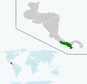 Görüntünün açıklaması Geothlypis chiriquensis map.svg.