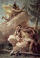 Mercury commanding Aeneas to leave Carthage, Giovanni Battista Tiepolo