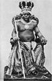 El rey Archibong II de Akwa Akpa (Nigeria) imitando los iura regalia europeos.