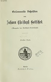 Johann Christoph Gottsched: Tysk poet og skribent (1700-1766)