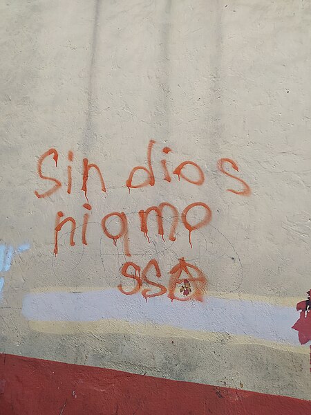 File:Graffiti "Sin dios, ni amo".jpg