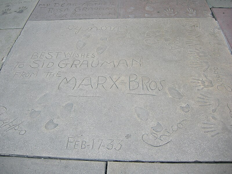 File:Grauman's Chinese Theatre, marx brothers.JPG