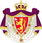 Mayor escudo de armas real de Noruega.svg