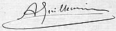 signature d'Auguste Guillemin
