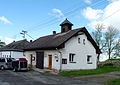 Čeština: Hasičská zbrojnice ve vsi Hřiště, okres Havlíčkův Brod, kraj Vysočina. English: Fire station in the village of Hřiště, Havlíčkův Brod District, Vysočina Region, Czech Republic.