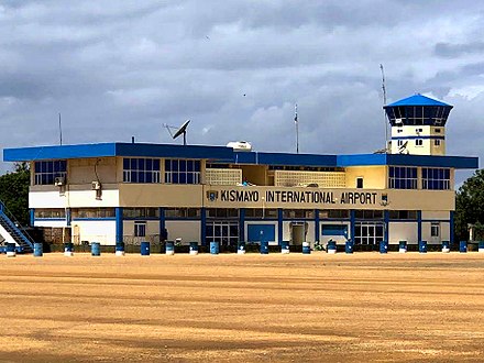 The Kismayo International Airport terminal.