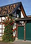 Half-timbered house in Heimerzheim, Bachstraße 21: entrance to the property