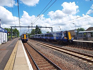 <span class="mw-page-title-main">Hillington West railway station</span> Railway station in Glasgow, Scotland