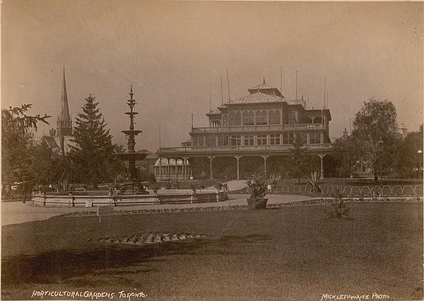 The Horticulture Pavilion at Allan Gardens in March 1891