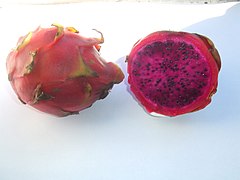 Pitaya à chair rouge.