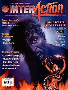Gabriel Knight featured on the cover of Interaction Magazine. Interaction-Magazine-1994-Spring.jpg