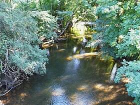 L'Isle (vue vers l'aval) au pont de Glane.