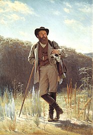 Portræt af kunstneren I. I. Shishkin, 1873