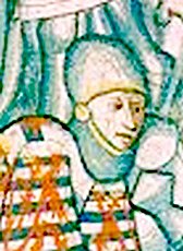Рисунка на Хайнрих VI Люксембургски в „Брабантските Yeesten“ при битката при Воринген