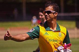 JP Duminy Cricket player of South Africa.