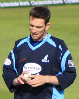 James Kirtley Cricket player of England.