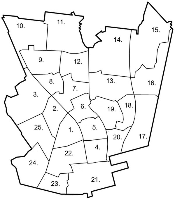 The neighbourhoods of Järvenpää