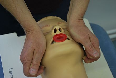 The jaw thrust maneuver can also open up the airway with minimal spine manipulation