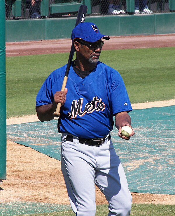 Manuel as Mets coach in 2007