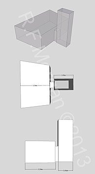 Die plan van KV44.