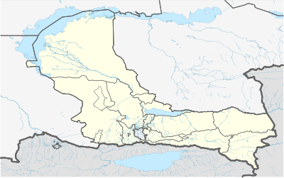 Карта розташування Казахстан Алматинська область
