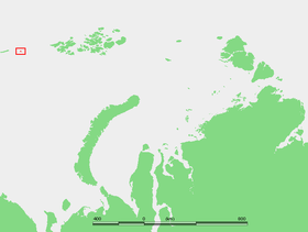 Localisation de l'île Victoria dans l'Océan Arctique