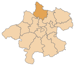 Location of the Rohrbach district in Upper Austria (clickable map)