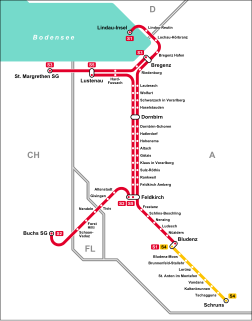 Vorarlberg S-Bahn Transport project in Vorarlberg, Austria