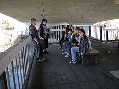 … whose viewing platform is a popular teen hang-out.