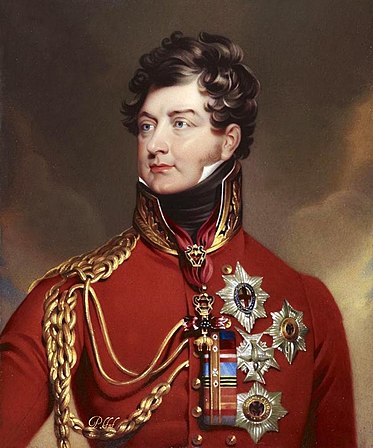 Jorge, Príncipe de Gales, actuó como regente desde 1811 hasta la muerte del rey en 1820