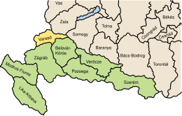 Comitato di Varasdino – Localizzazione