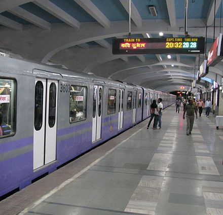 The Kolkata Metro is the oldest metro system in India