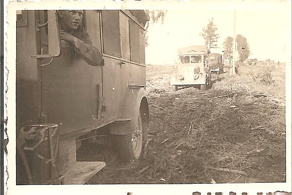 Vehicles of the 17th PD in the Mius region in 1943