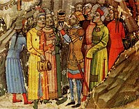Chronicon Pictum, Hungarian, conquest, Carpathian Basin, Scythian, Árpád, Álmos, medieval, history