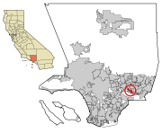 LA County Incorporated Areas La Puente gemarkeerd.svg