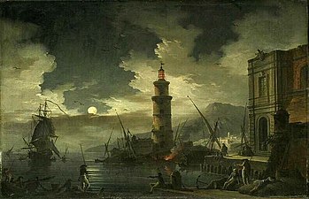 Charles François Lacroix de Marseille, Marine de nuit, 1765.