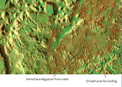 Landing zone in Iani Chaos, as seen by THEMIS