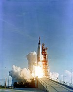 O lançamento da Mercury-Atlas 8 em 3 de outubro de 1962.