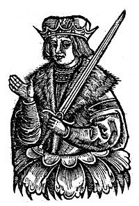 Imaginary depiction of Lech II in Chronica Polonorum