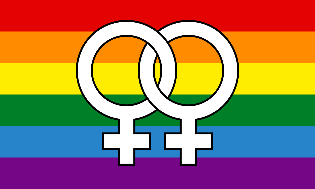 Download File:Lesbian Pride rainbow flag with white Double Venus ...