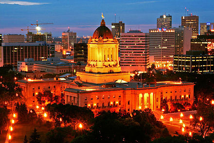 Winnipeg is home to the Manitoba Legislative Building, which houses the Legislative Assembly of Manitoba.
