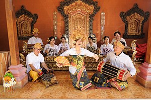 Balinese traditional musical instrument. Lestarikan budaya tari dan seni gamelan bali.jpg